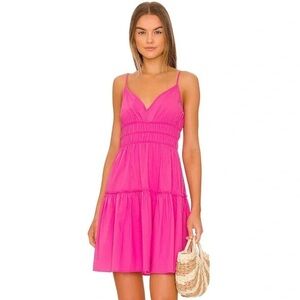 Rails Vibrant Pink V-Neck mini dress sundress